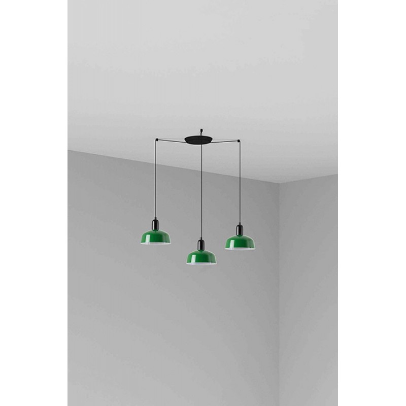 Люстра - Faro 20340-144-3L Tatawin Pendant Lamp Shade Metal S Green 3xE27