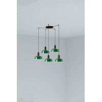 Люстра - Faro 20340-144-5L Tatawin Pendant Lamp Shade Metal S Green 5xE27