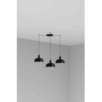 Люстра - Faro 20340-146-3L Tatawin Pendant Lamp Shade Metal M Black 3xE27