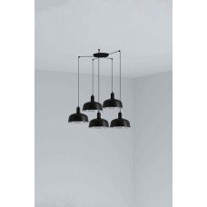 Люстра - Faro 20340-146-5L Tatawin Pendant Lamp Shade Metal M Black 5xE27