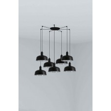 Люстра - Faro 20340-146-7L Tatawin Pendant Lamp Shade Metal M Black 7xE27