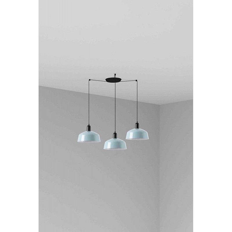 Люстра - Faro 20340-147-3L Tatawin Pendant Lamp Scr. Metal M Blue Grayish 3xE