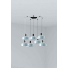 Люстра - Faro 20340-147-7L Tatawin Pendant Lamp Scr. Metal M Blue Grayish 7xE