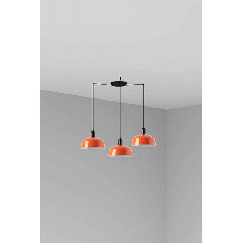 Люстра - Faro 20340-148-3L Tatawin Pendant Lamp Scr. Металл M Orange Red. 3xE2