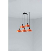 Люстра Faro 20340-148-5L Tatawin Pendant Lamp Scr. Metal M Orange Red. 5xE2
