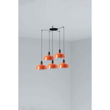 Люстра - Faro 20340-148-5L Tatawin Pendant Lamp Scr. Металл M Orange Red. 5xE2