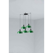 Люстра - Faro 20340-149-5L Tatawin Pendant Lamp Shade Metal M Green 5xE27