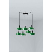 Люстра - Faro 20340-149-7L Tatawin Pendant Lamp Shade Metal M Green 7xE27