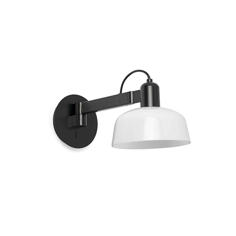 Бра - Faro 20342-140 Tatawin Wall Lamp Arm Shade Metal White 1xE27
