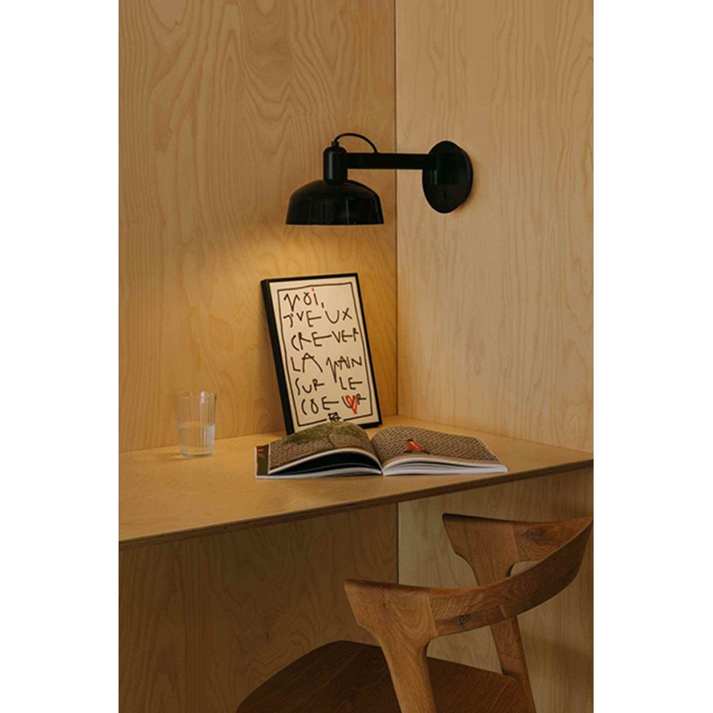 Бра - Faro 20342-141 Tatawin Wall Lamp Arm Shade Metal Black 1xE27