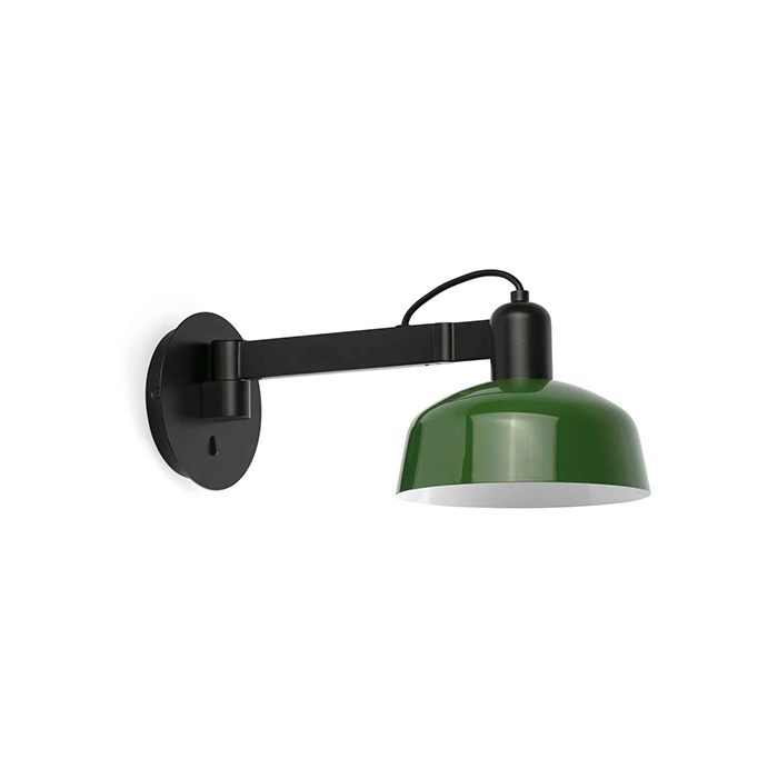 Бра - Faro 20342-144 Tatawin Wall Lamp Arm Shade Metal Green 1xE27