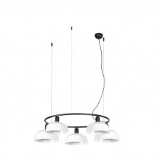 Люстра - Faro 20343-145-5L Tatawin Pendant Lamp Cir. SCR. Metal M White 5xE27