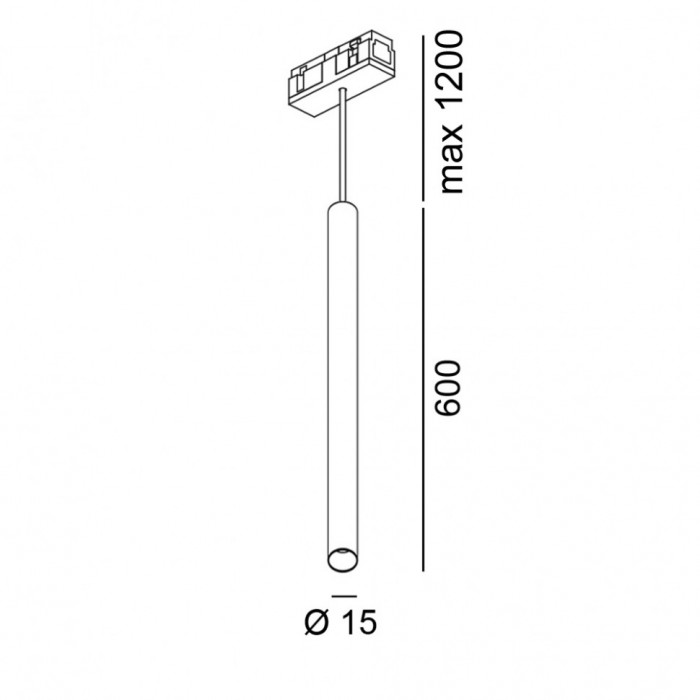 Магнитный трековый светильник LTX 06.0160.2.930.WH.2G In_Line Tub XS P, 2.4 Вт, 137 лм, 3000K