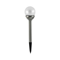 Уличный светильник на солнечной батарее Goldlux 207630 Ball LED RGB IP44 серебристый