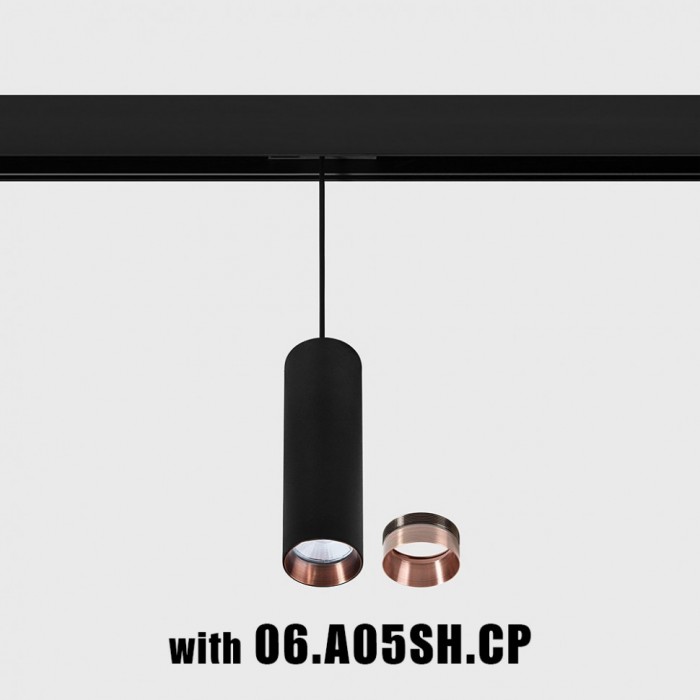 Магнитный трековый светильник LTX 06.0521.19.930.BK.2G In_Line Tub M P 200, 10.8 Вт, 1280 лм, 3000K