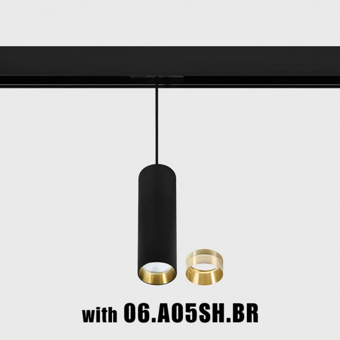 Магнитный трековый светильник LTX 06.0521.19.930.BK.2G In_Line Tub M P 200, 10.8 Вт, 1280 лм, 3000K