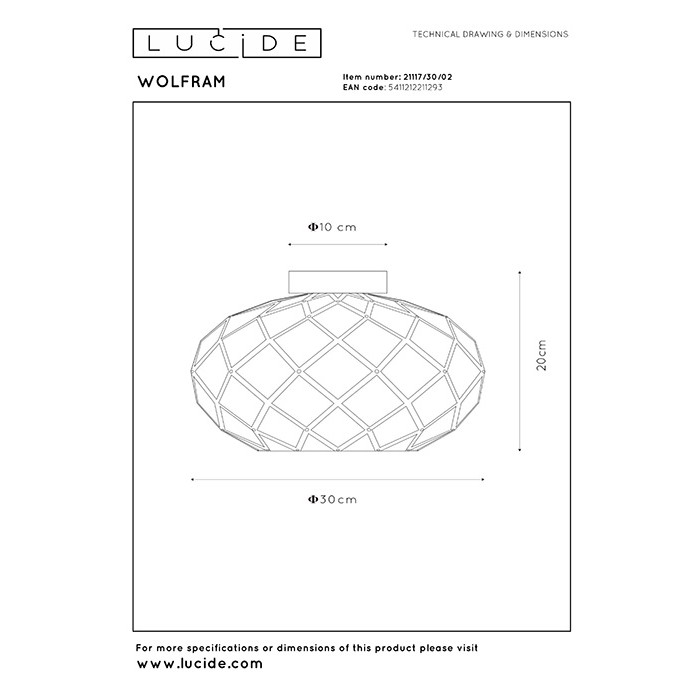 Люстра Lucide 21117/30/02 Wolfram