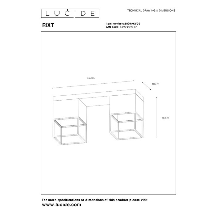 Точковий світильник Lucide 21120/02/30 Rixt