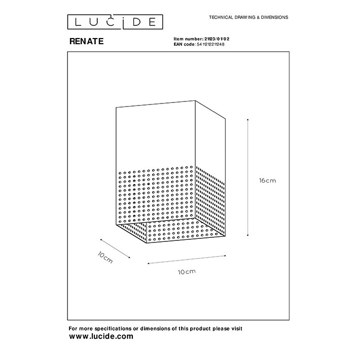 Точковий світильник Lucide 21123/01/02 Renate