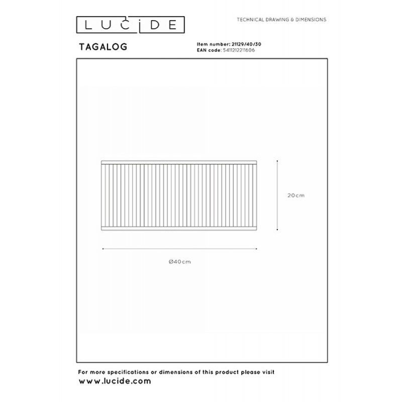 Люстра Lucide 21129/40/30 Tagalog