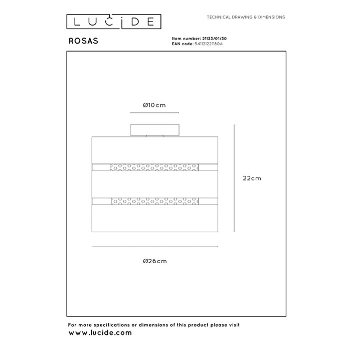 Люстра Lucide 21133/01/30 Rosas