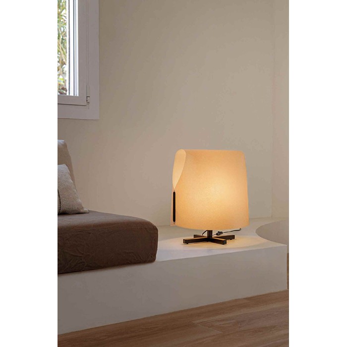 Настольная лампа Faro 23002-58 LUANG M Black/camel table lamp