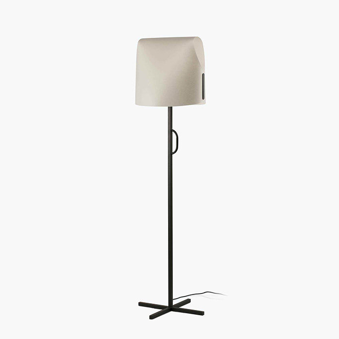 Торшер - Faro 23003-59 LUANG Black/beige floor lamp