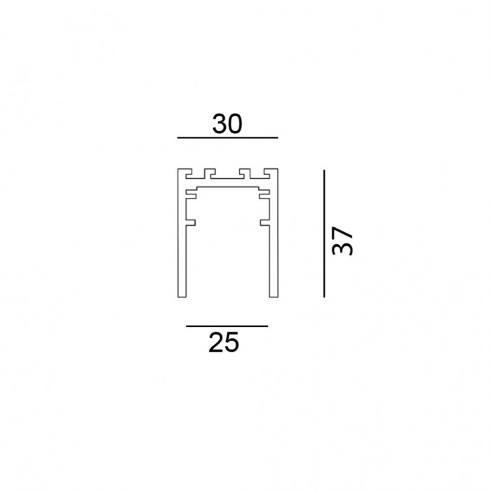 Магнитный шинопровод 3м LTX 06.SS300.WH In_Line Short Track S