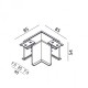 Кутове з'єднання LTX 06.T90HR.BK In_Line Corner HR