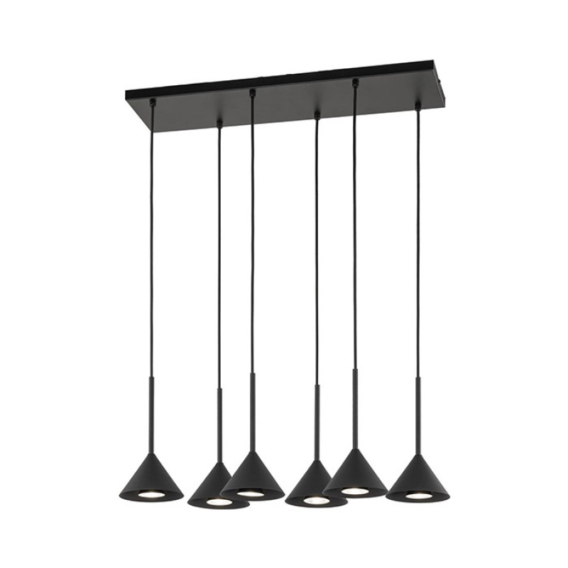 Подвесной светильник TK Lighting 10306 Cono Black Mini 6