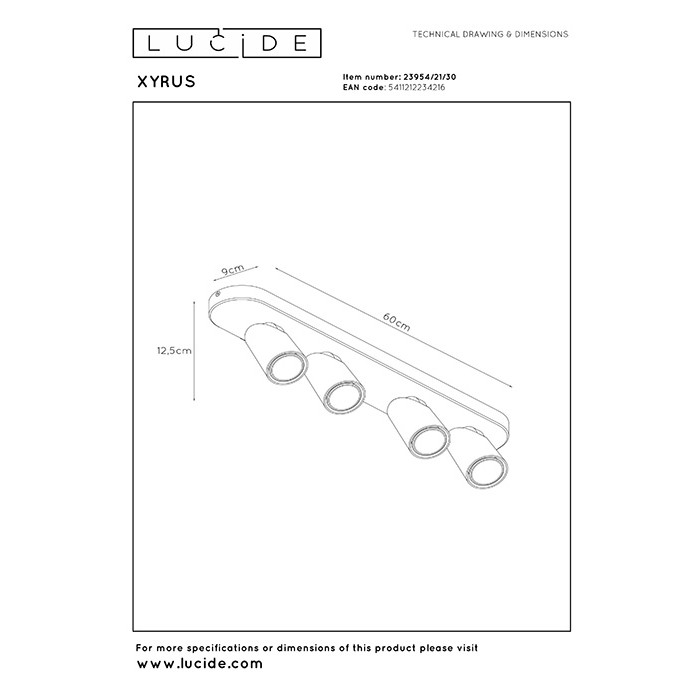 Спот - Lucide 23954/21/30 Xyrus Спот - Lucide 23954/21/30 Xyrus