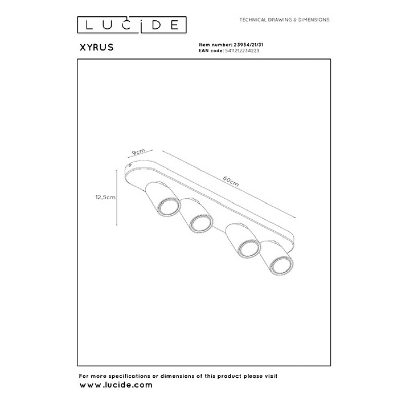 Спот Lucide 23954/21/31 Xyrus