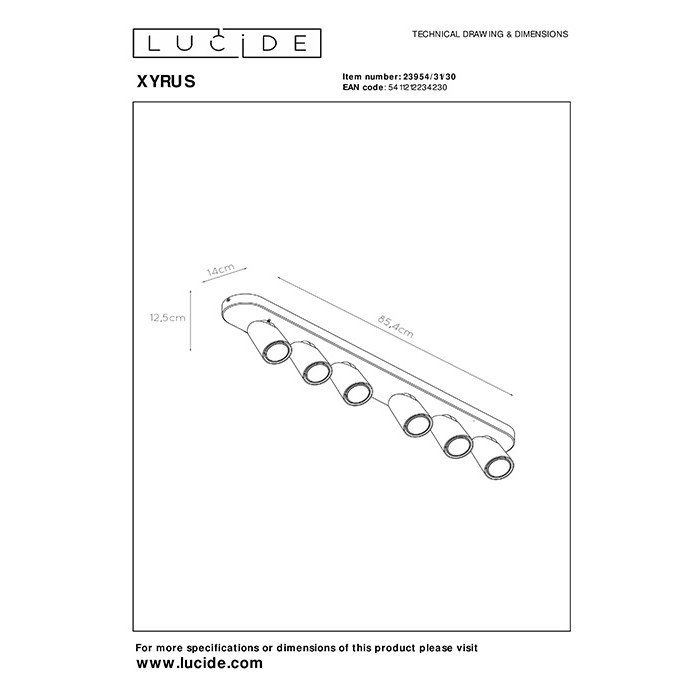 Спот Lucide 23954/31/30 Xyrus