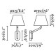 Бра - Faro 24006-11 Eterna Right chrome/beige table lamp with reader