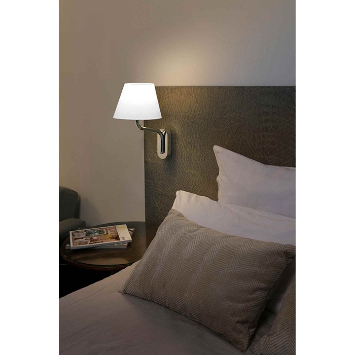 Бра - Faro 24005-10 Eterna Chrome/white wall lamp