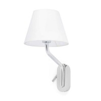 Бра - Faro 24006-10 Eterna Right chrome/white table lamp with reader