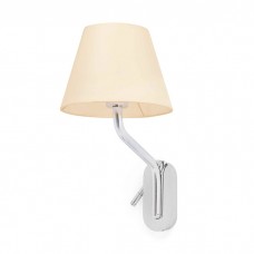 Бра - Faro 24006-11 Eterna Right chrome/beige table lamp with reader