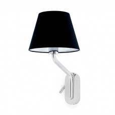 Бра - Faro 24006-12 ETERNA Right chrome/black table lamp with reader