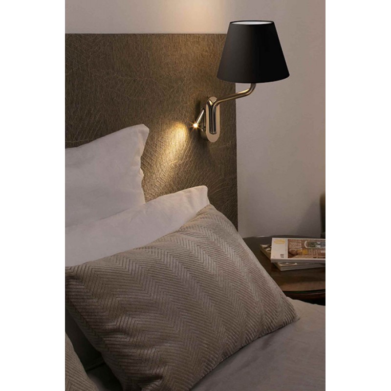 Бра - Faro 24006-12 ETERNA Right chrome/black table lamp with reader