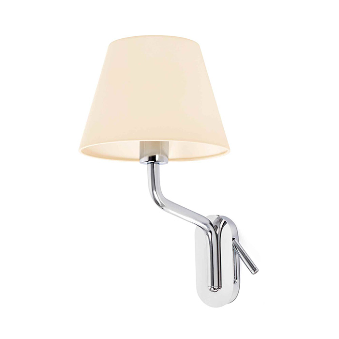 Бра Faro 24007-11 Eterna Left chrome/beige table lamp with reader