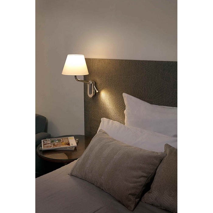 Бра Faro 24007-11 Eterna Left chrome/beige table lamp with reader