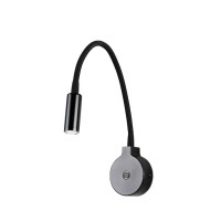 Бра - Faro 24016 PIXIE Black wall lamp, 2 Вт, 90 лм, 2700K
