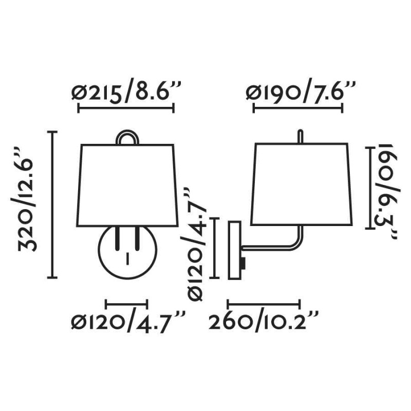 Бра - Faro 24030-02 MONTREAL White/beige wall lamp