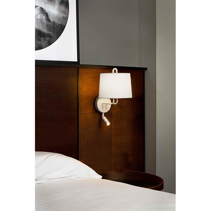 Бра - Faro 24032-01 MONTREAL White/white wall lamp with reader