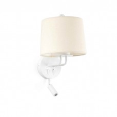 Бра - Faro 24032-02 MONTREAL White/beige wall lamp with reader