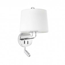 Бра - Faro 24033-01 MONTREAL Chrome/white wall lamp with reader