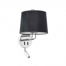 Бра - Faro 24033-03 MONTREAL Chrome/black wall lamp with reader