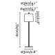 Торшер - Faro 24037-07 MONTREAL Chrome/white floor lamp