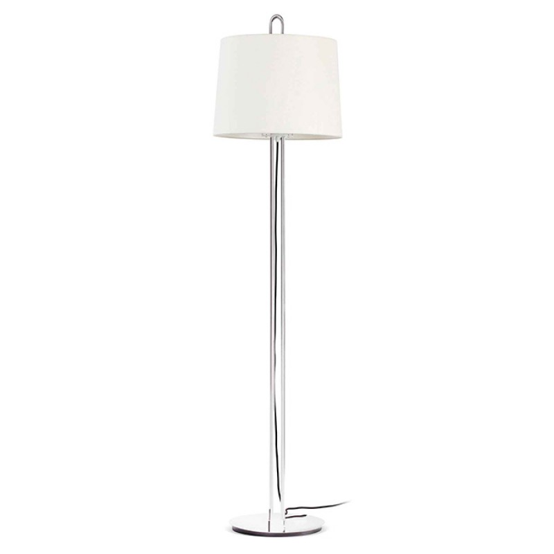 Торшер - Faro 24037-07 MONTREAL Chrome/white floor lamp