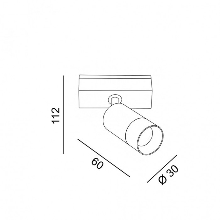 Магнитный трековый светильник LTX 06.0369.6.930.WH.2G In_Line Zoom S, 5.4 Вт, 307 лм, 3000K